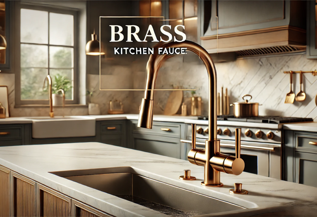 brass kitchen faucet