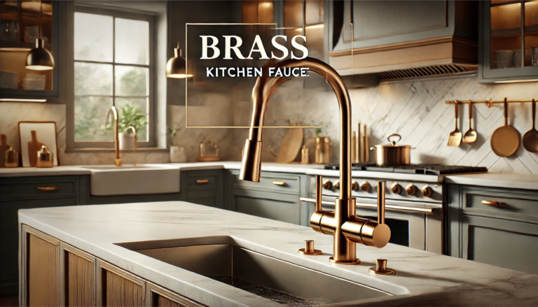 brass kitchen faucet