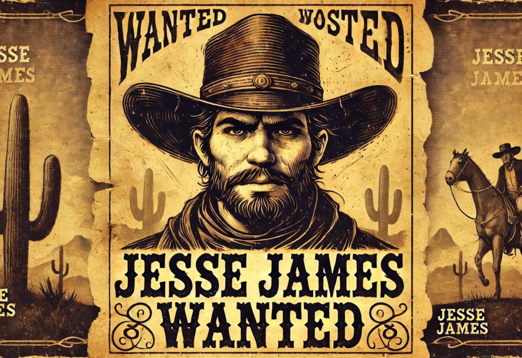 jesse james wanted poster