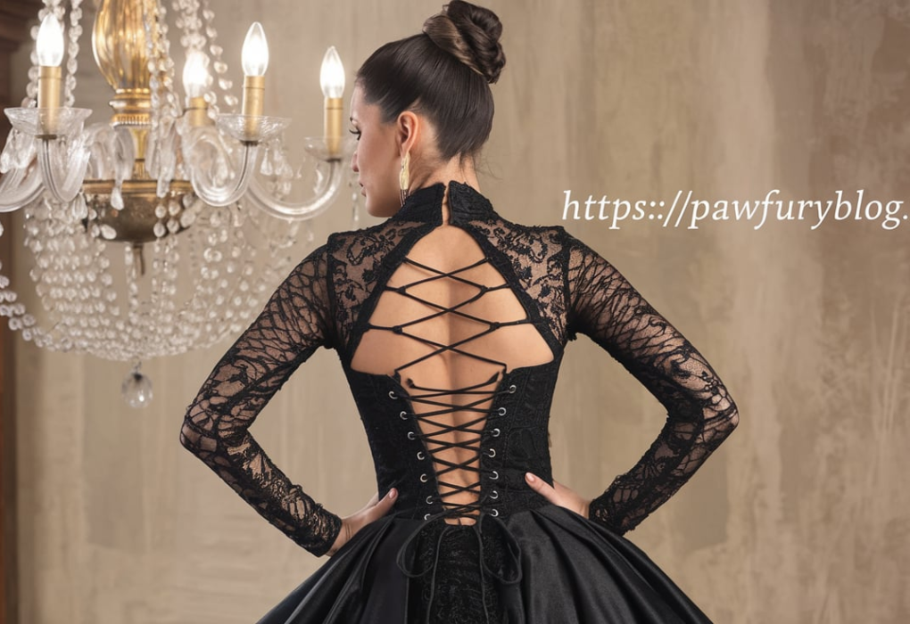 fancy black dress